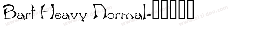 Bart Heavy Normal字体转换